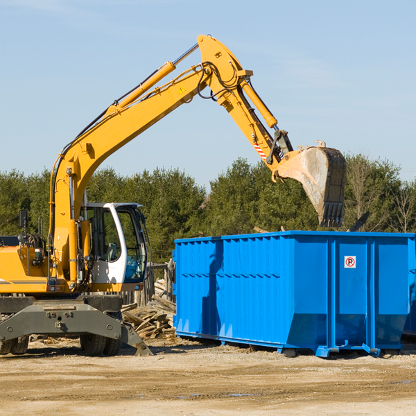 what size residential dumpster rentals are available in Sumner WI